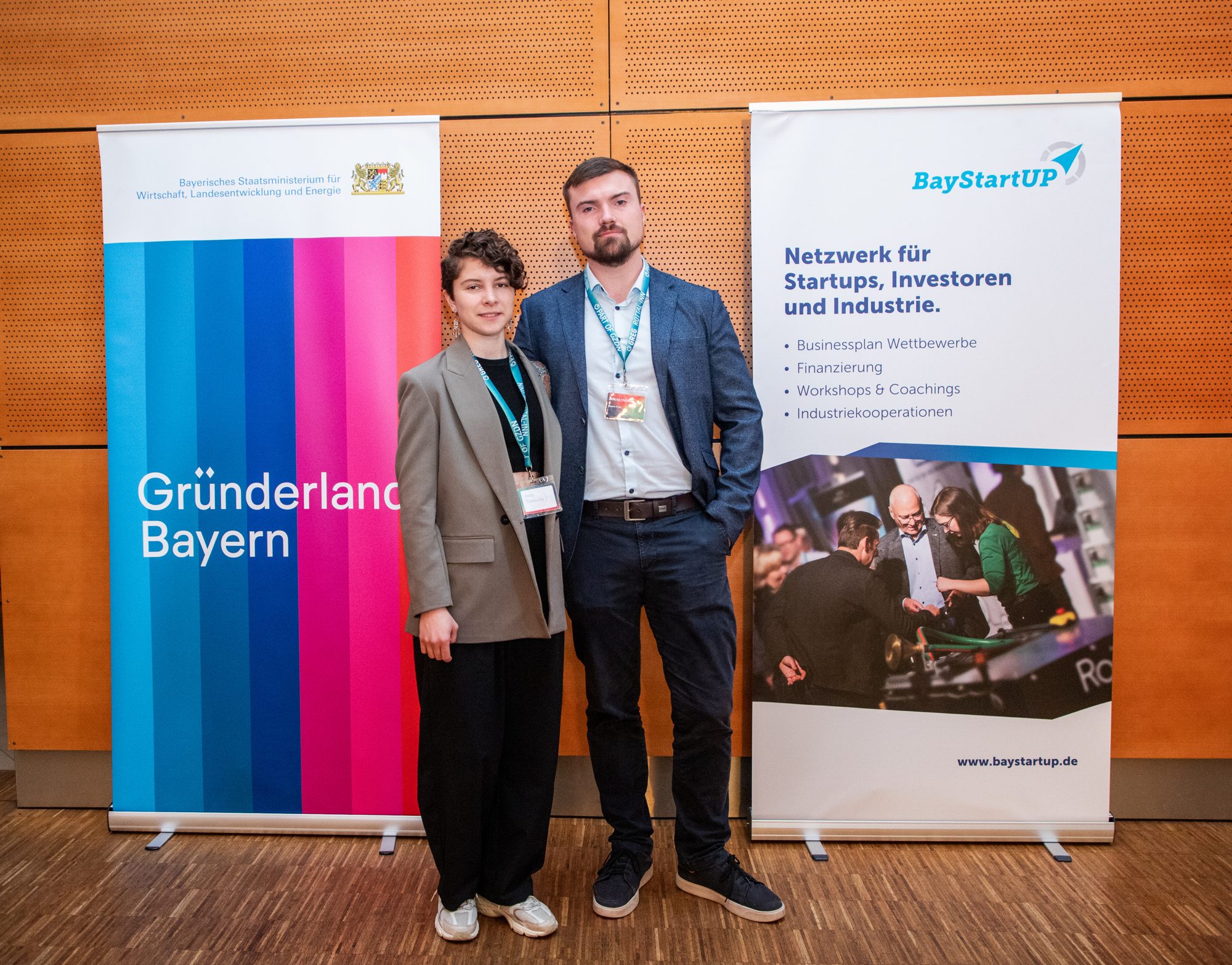Anna Postnikova und Thomas Zarske beim Niederbayerischen Gründungstag 2026